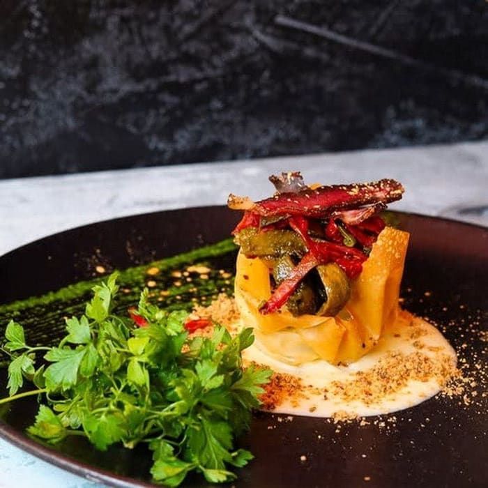Biltong in phyllo pastry